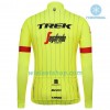Fietskleding (Fietsshirt Lange Mouw + Lange Koersbroek) 2018 Trek-Segafredo N002 Winter Thermal Fleece